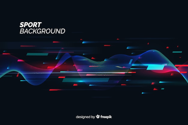 Abstract flat shapes sport background