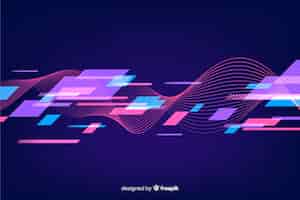 Free vector abstract flat shapes sport background