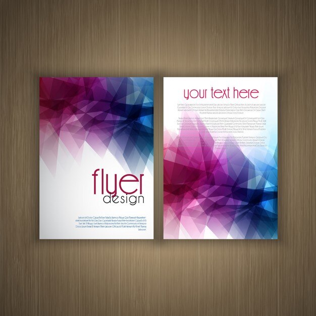 Free Vector abstract flier design