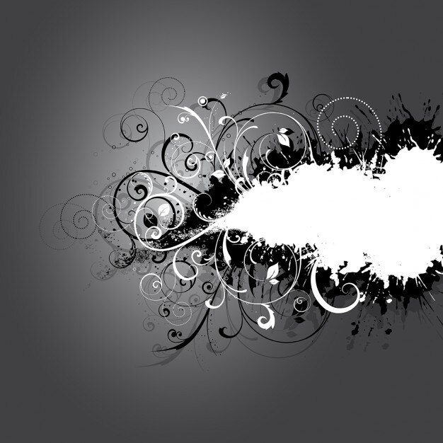 मुफ़्त वेक्टर abstract floral gray background