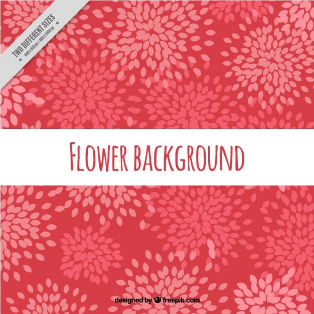 Free vector abstract flowers background