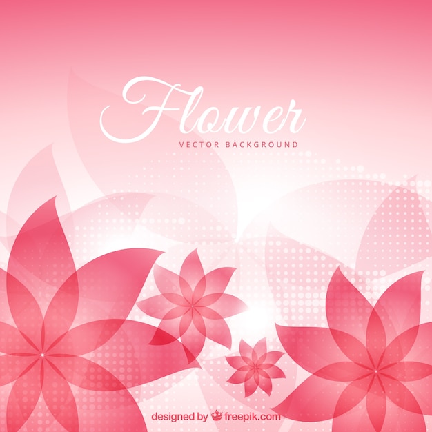 Free vector abstract flowers bakground