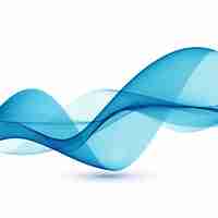 Free vector abstract flowing business wave on white background