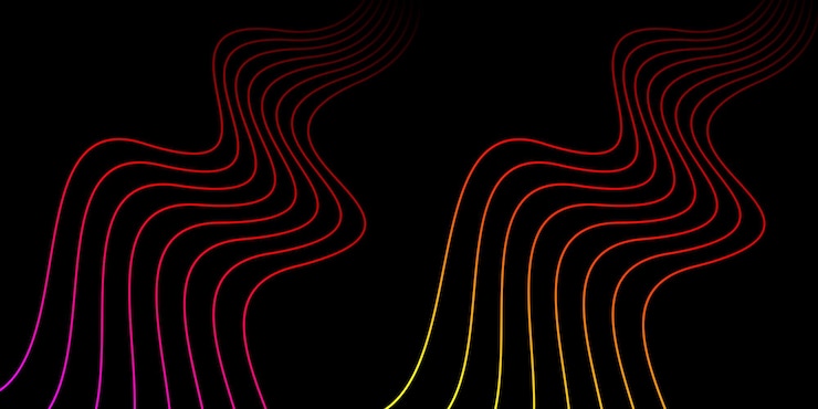 Free Vector abstract flowing lines background