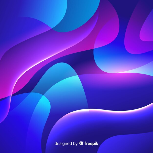 Abstract flowing shapes background gradient style