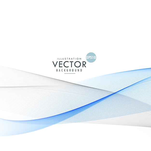 Free vector abstract flowing wave background