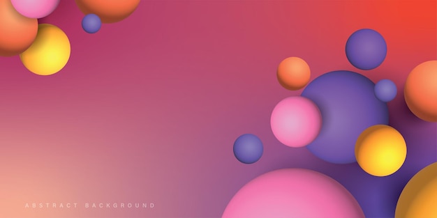 Бесплатное векторное изображение Абстрактный жидкий неоновый цвет 3d-эффект фоновый дизайн баннера многоцелевой
