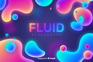 Abstract fluid shapes background