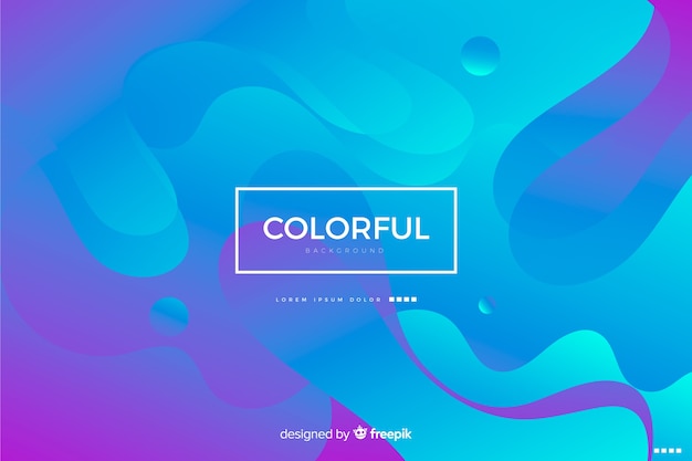 Free vector abstract fluid shapes background