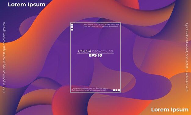 abstract fluid wave color pattern of neon color liquid gradient background with modern geometric dynamic motion style suitable for wallpaper banner background card book illustration landing page