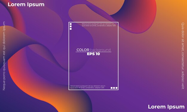 abstract fluid wave color pattern of neon color liquid gradient background with modern geometric dynamic motion style suitable for wallpaper banner background card book illustration landing page