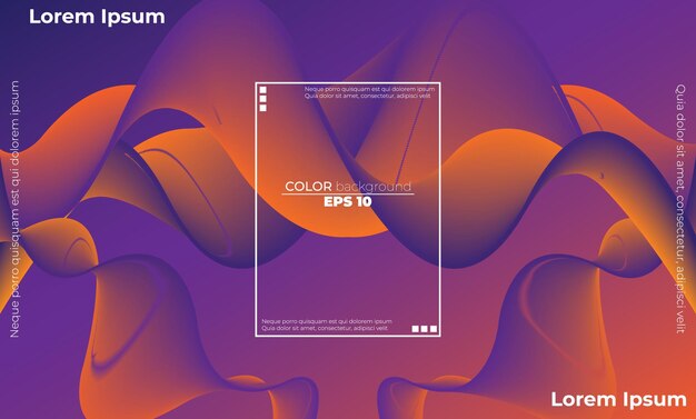 Abstract fluid wave color pattern of neon color liquid gradient background with modern geometric dynamic motion style Suitable For Wallpaper Banner Background Card Book Illustration landing page