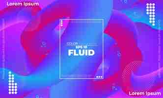 Free vector abstract fluid wave color pattern of neon color liquid gradient background with modern geometric dynamic motion style suitable for wallpaper banner background card book illustration landing page