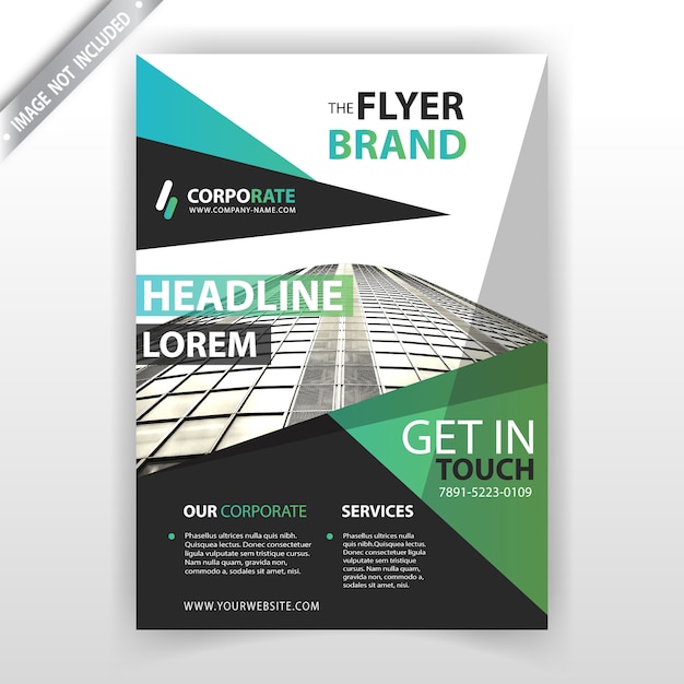 abstract flyer mockup