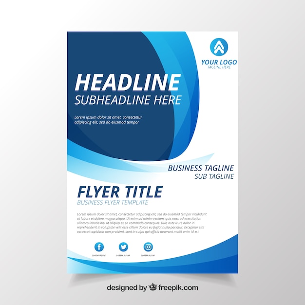 Abstract flyer template