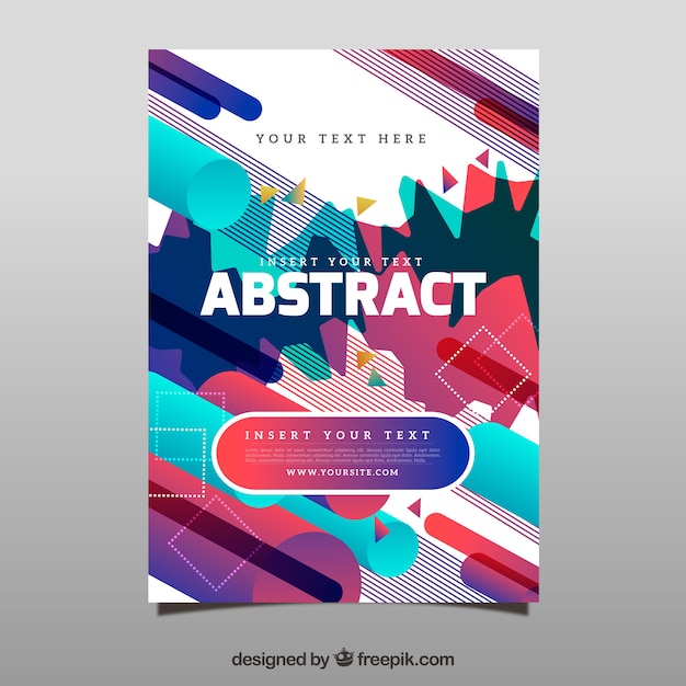 Free vector abstract flyer template