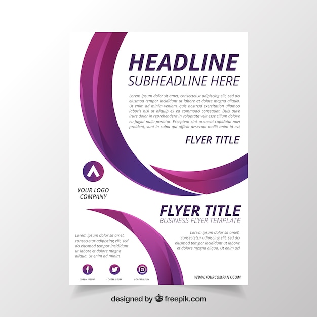 Abstract flyer template