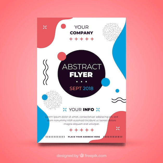 Free vector abstract flyer template
