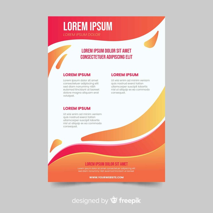Free Vector abstract flyer template
