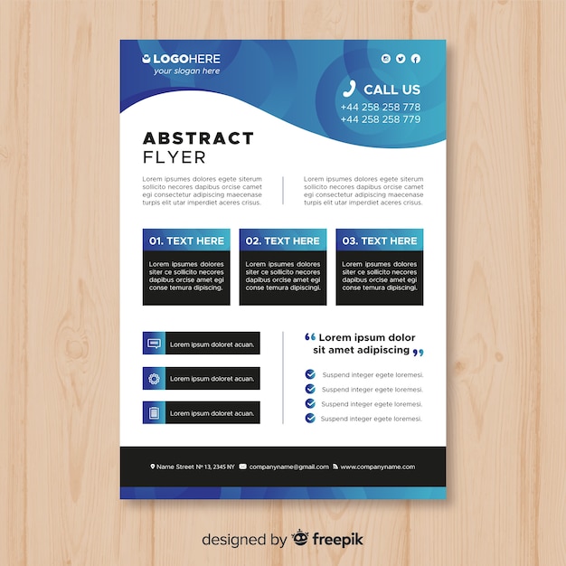 Abstract flyer template