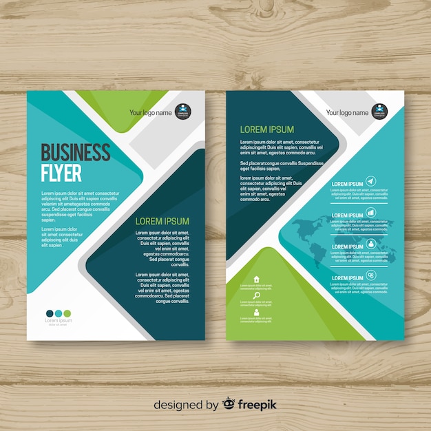 Free vector abstract flyer template