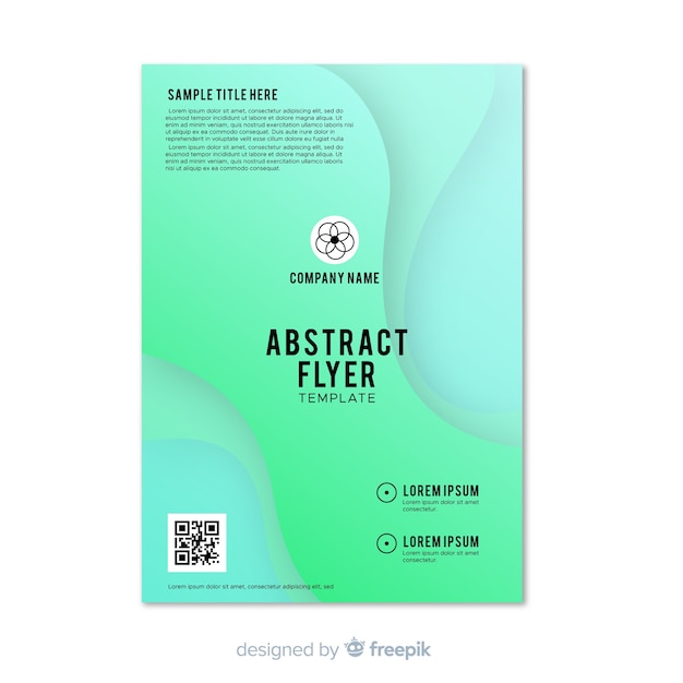 Abstract flyer template