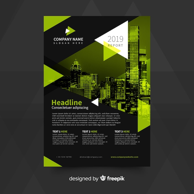 Free vector abstract flyer template