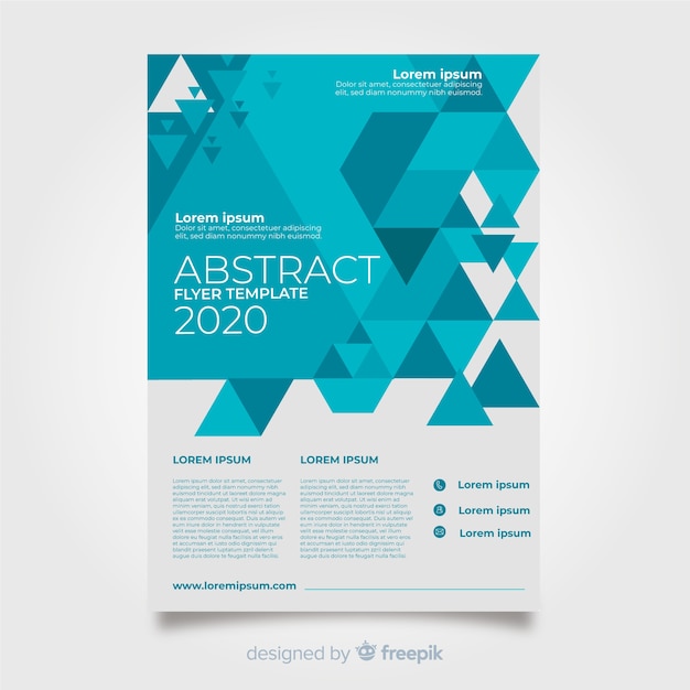 Free vector abstract flyer template