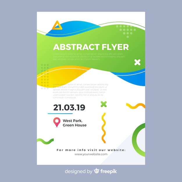 Abstract flyer