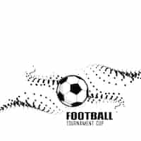 Free vector abstract football background with black particles