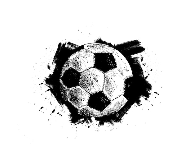 抽象的なサッカーデザインポスターの背景