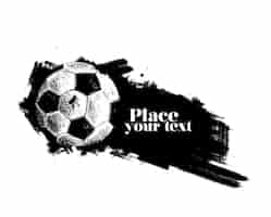 Vettore gratuito fondo astratto del manifesto di progettazione di calcio