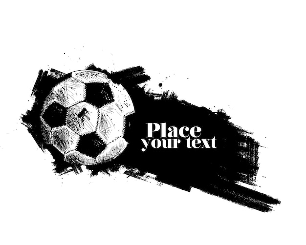 抽象的なサッカーデザインポスターの背景