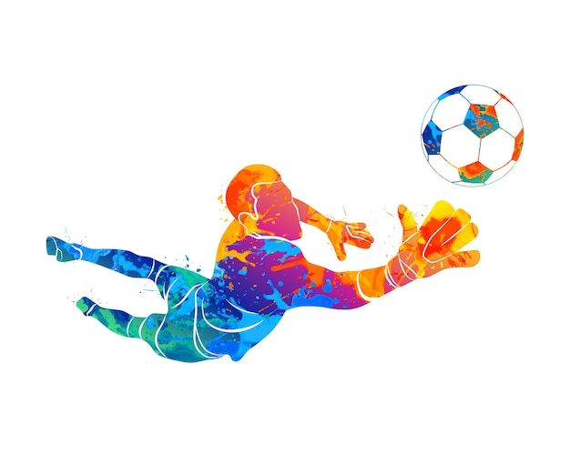 様々なポーズでのサッカー選手のシルエット 無料のベクター