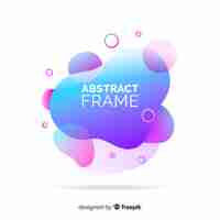 Free vector abstract frame