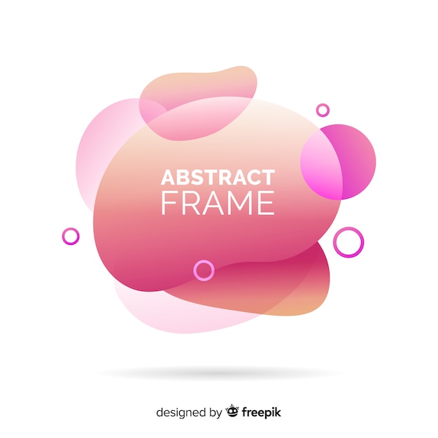 Free vector abstract frame