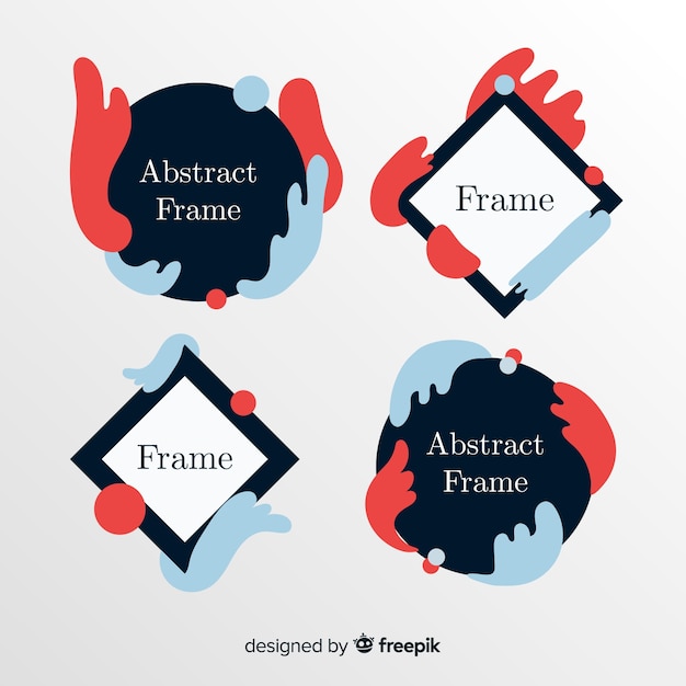 Free vector abstract frames set