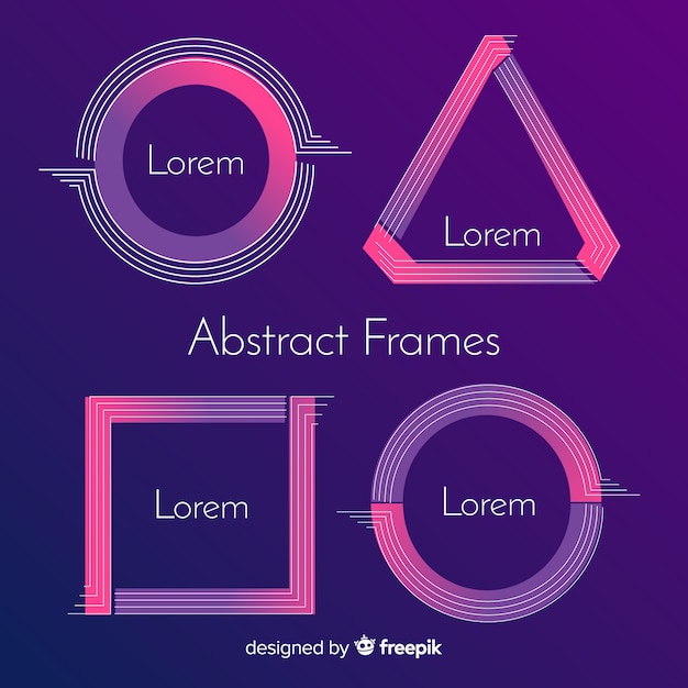 Abstract frames set