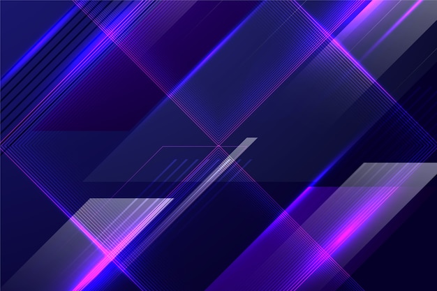 Free vector abstract futuristic background with colorful lines