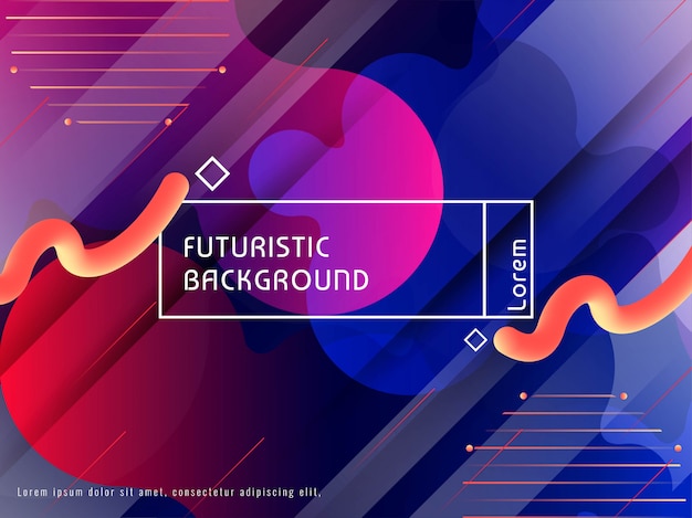 Free vector abstract futuristic colorful modern background design