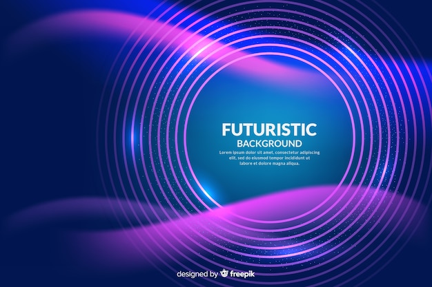 Abstract futuristic neon background