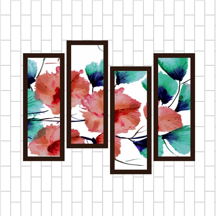 Free Vector abstract gallery painting