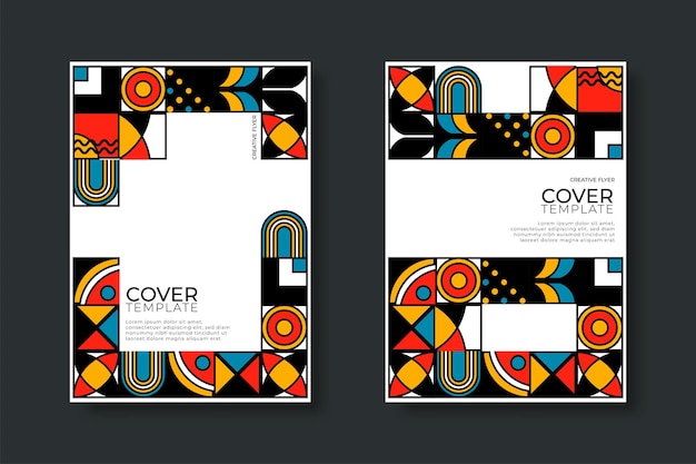 Абстрактный геометрический фон Коллекция бизнес-шаблонов Дизайн обложки плаката обои для ноутбука каталог