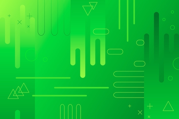 Abstract geometric background in green tones