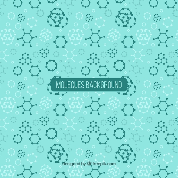 Free vector abstract and geometric background of molecules