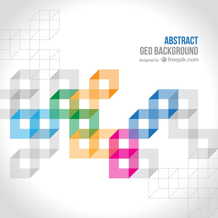 Free Vector abstract geometric background vector