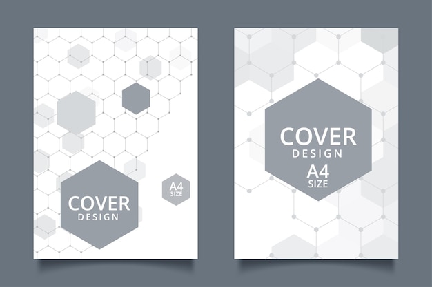 Free vector abstract geometric background with hexagons shape