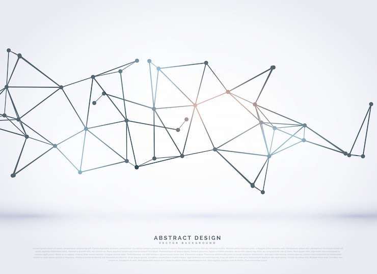 Free Vector abstract geometric background with a mesh