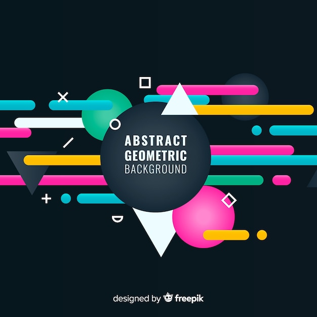 Free vector abstract geometric background