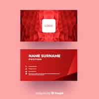 Free vector abstract geometric business card template